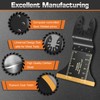 6 Pack Titanium Multi Tool Blades Broad Reach Oscillating Saw