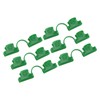 50Pcs Greenhouse Clamp PE Plastic 2 Head Plant Film Clamp