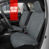 Motor Trend AquaShield Waterproof Front Seat Covers, Solid Gray Seat