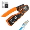 LEENUE RJ45 Crimp Tool, RJ45 Pass Through Crimping Tool for