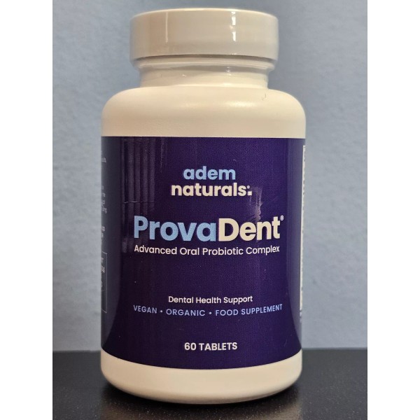 Adem Naturals ProvaDent Advanced Oral Probiotic Complex 60 Tablets NEW