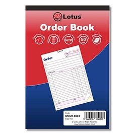 Duplicate Order Book NCR, A5 (143 x 210mm), Order Book Duplicate, 2-Parts Carbonless - DNCR-8004 (1 Book)