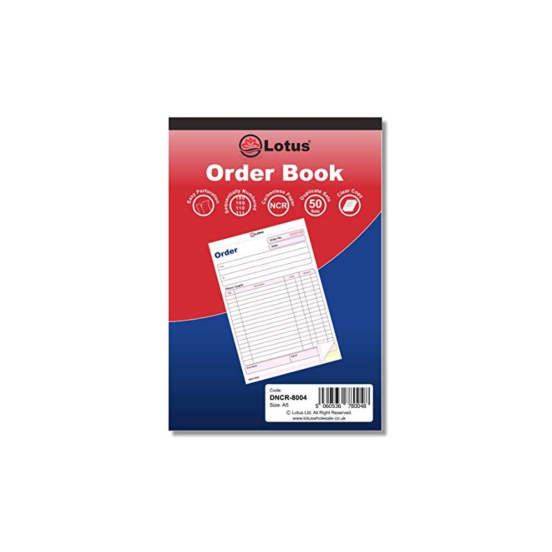 Duplicate Order Book NCR, A5 (143 x 210mm), Order Book