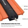 Contour Gauge with Lock|10+5 Inch Construction Rulers Measure Tool for