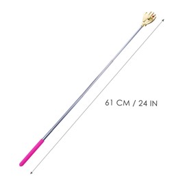 FOMIYES 4pcs Telescopic Back Scratcher Comfortable Scratcher for Itch Relief Portable Multi-color Design for for Scalp and Foot Massage