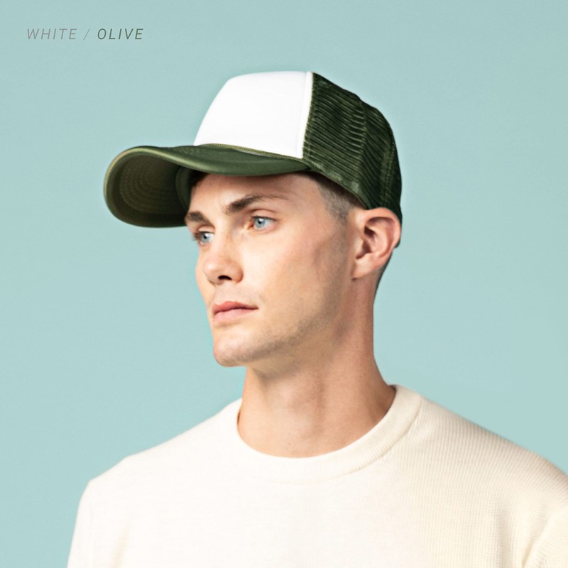 Classic Foam Trucker Hat Summer Mesh Rope Cap Solid Two