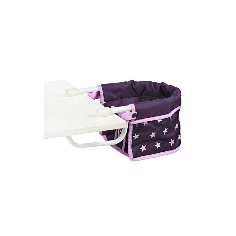 Bayer Chic 2000 735-71 Doll's Table Seat Stars Purple