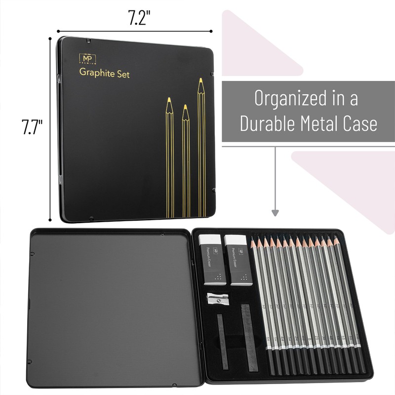Mr. Pen- Sketch Pencils for Drawing, 19 Pcs, With Graphite