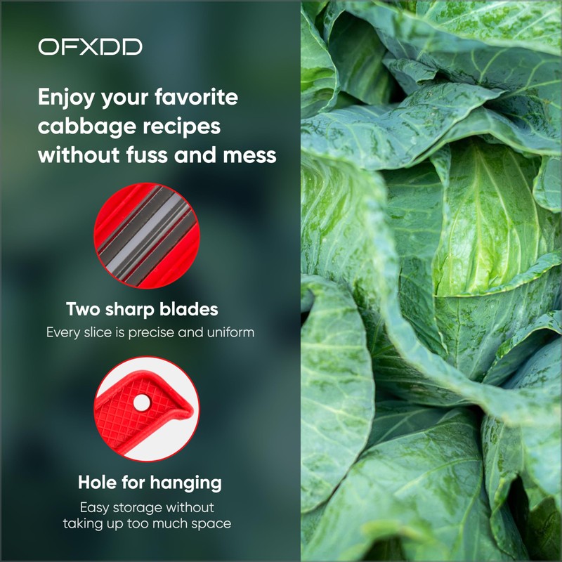 Kitchen Manual Hand Cabbage Chopper - Slicer Knife for Cabbage