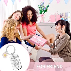 Ouligay Friend Keychain Keyring Friendship Gifts for Women Best Friend Keychain For Women Friends Female Bff Bestie Long Distance Friendship Keychain Gifts for Birthday Graduation Christmas