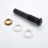 CREA Black Bathroom Sink Drain Stopper,Pop Up Sink Drain Stopper