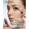 Erinde Máscara de pestañas Marrón Metal Wand, Resistente al Agua