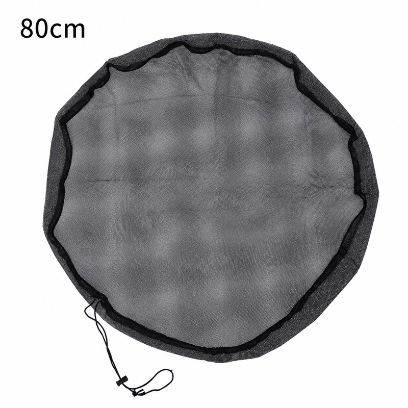 Drawstring Mesh Rain Barrel Cover for Outdoor Water Storage –