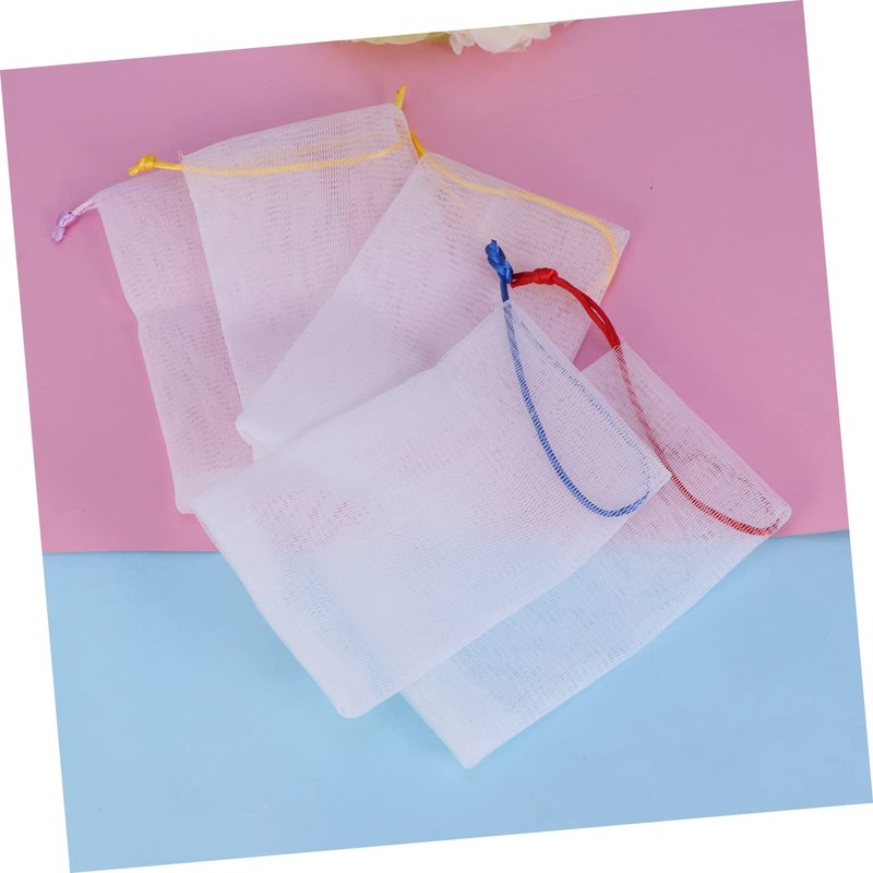 5pcs Soap Foaming Net Net Soap Holder Soap Net Beavorty