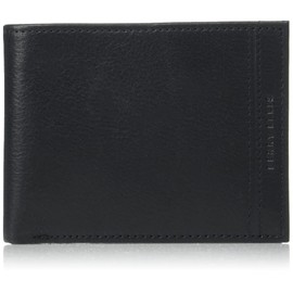 Perry Ellis - Portafolio Passcase para hombre con portafolios extraíble RFID, color negro, talla única