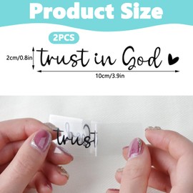 Maxqzin Rear View Mirror Sticker, Jesus Car Accessories, Christian Decal, Faith Car Mirror Sticker, Mirror Decal with Heart, Bible Verse Christian Gift, Car Gifts for Women, Religious Car Accessories