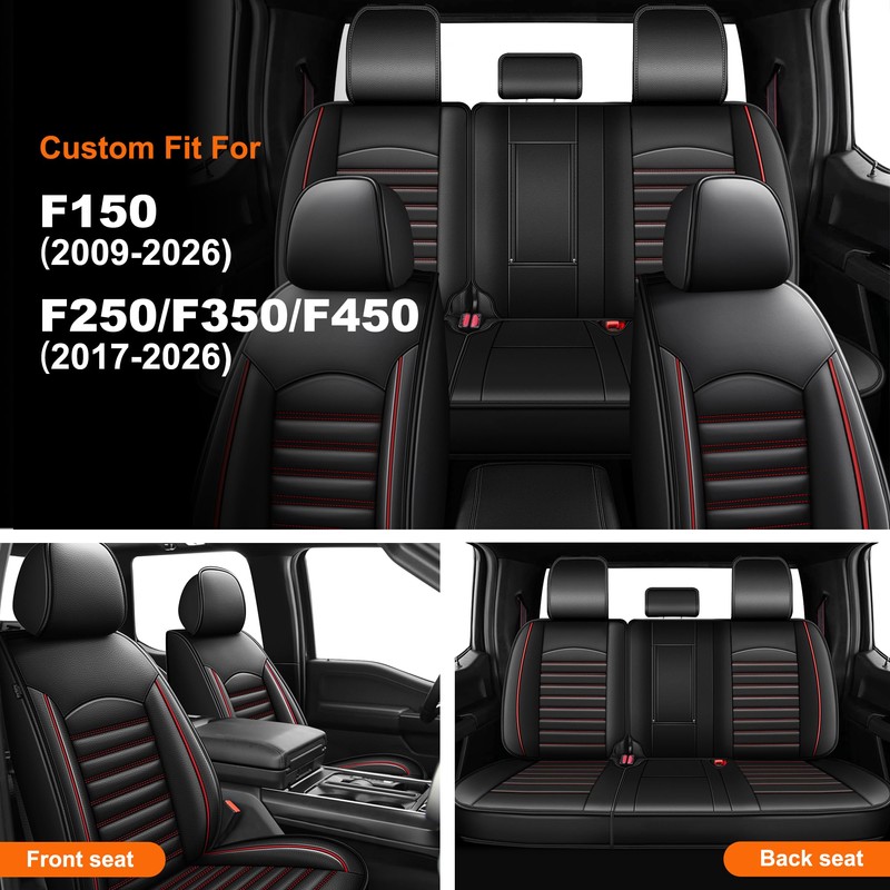 for Ford F150 Seat Covers 2009-2024 2025 2026 F250 F350