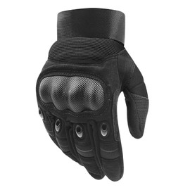 COTOP Men's Motorcycle Gloves, Robust Motorcycle Gloves with Protectors, Summer Lightweight Gloves with Touchscreen for Motocross, Moped, Moped, Scooter, Vespa (M)