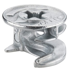 Furniture Cam Lock Nut Connectors Fittings 15x11mm for Cabinet Drawer Wardrobe Furniture Beds Chairs Cam Lock Slotted Screw Fittings 10pcs