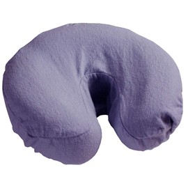 Body Linen Comfort Flannel Face Rest Covers for Massage Tables - Soft, Durable and Light 100% Cotton Flannel Face Cradle Covers (5 Pack, Dahlia Purple)
