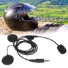 Motorbike Full Face Helmet Earpiece Mic 7.1mm Plug Two Way