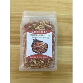 Dry orange peel tea bag ，Thé avec peau d'orange，mandarin oranges 7.05 oz/200g Asian condiment Organic dried citrus peel Dried orange peel Chenpi silk mandarin oranges