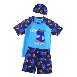 UV Shirt & Swimming Trunks Children 2-10 Years - Swimming Shirt UV & Swimming Shorts Boys Swimming Shirt Children UV Protection UPF 50+, skatertrex