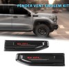 CHEDA Fender Vent Emblem Kit Compatible with GMC Sierra 1500
