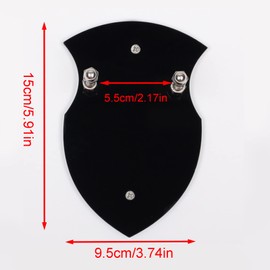 WANLIAN Sword Holder, Axe Holder, Sword Wall Mount, Acrylic Wall Mount for Sword and Axe Vertical Display and Decoration (black 2 pack)