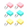 Pack of 6 Magnetic Hooks, Simple and Creative Square Hooks,