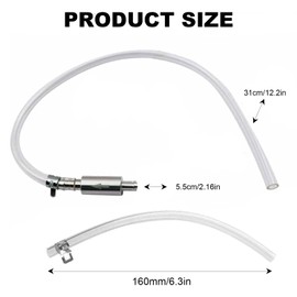 Solihigh Brake Bleeding Kit with Aluminum Body Non Return Check Valve, Universal Hydraulic Brake Bleeder Clutch Bleeding Hose One Way Valve Tube Bleeding Tool Kit for Car Motorbike Motorcycle