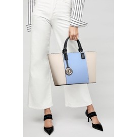 Dasein Satchel Purse Handbag for Women Large Shoulder Work Tote Bag With Matching Wallet