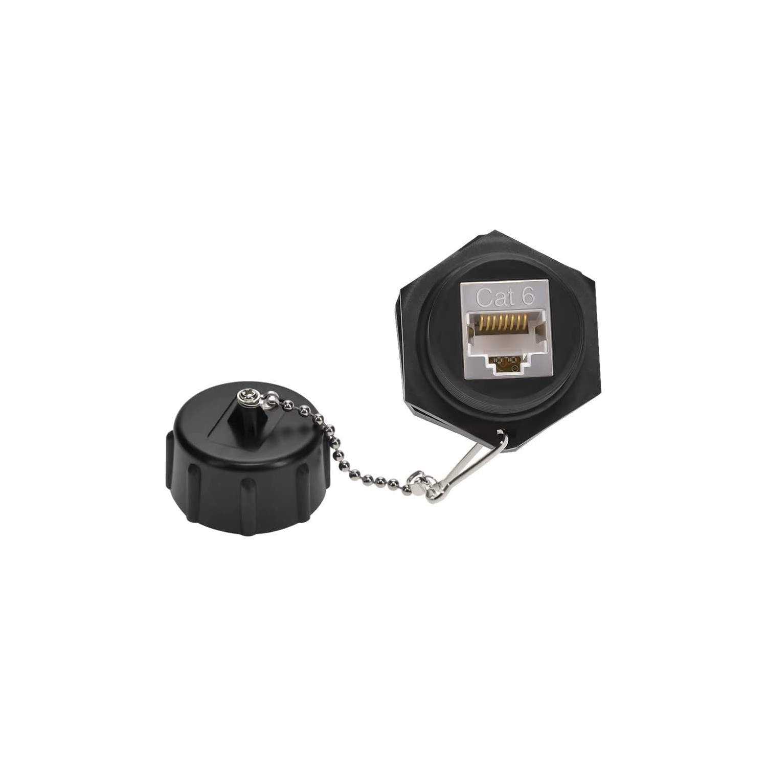 InstallerParts CAT6 RJ45 Shielded Panelmount Punch Down Jack with Dust ...