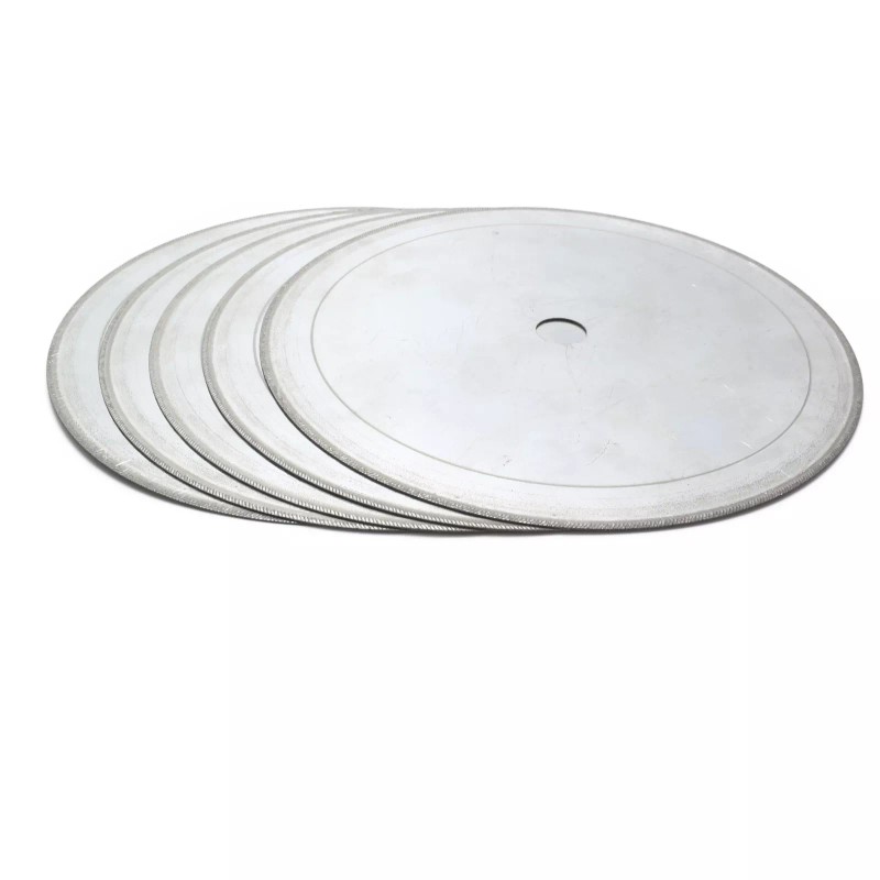 JINGLING 5Pcs 6 inch Super-Thin Arbor Hole 5/8" Lapidary Diamond