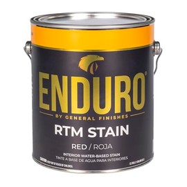 General Finishes Enduro RTM Water Based Wood Stain, 1 Gallon, Red