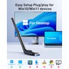 USB WiFi Adapter for Desktop PC - WiFi 6 Adapter