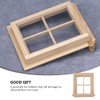 Miniature House Dollhouse Window Wooden Traditional Side Window Unpainted Mini