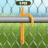 5pcs Chain Link Fence Banana Clip, Metal Fence Hardware Fabric