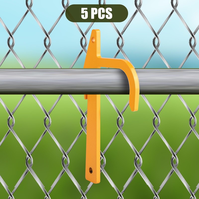 5pcs Chain Link Fence Banana Clip, Metal Fence Hardware Fabric