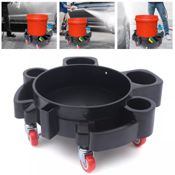 Unbranded Heavy Duty Auto Drive Durable Bucket Dolly Mop Car