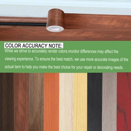 Wood Grain Repair Tape, 2.4inch X 32ft Self Adhesive Wood Colored Tape for Tables, Chairs, Baseboards, Doors, Windows, Floors, Handicraft DIY.