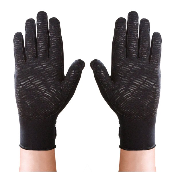 Thermoskin Full Finger Arthritis Gloves, Black, Small