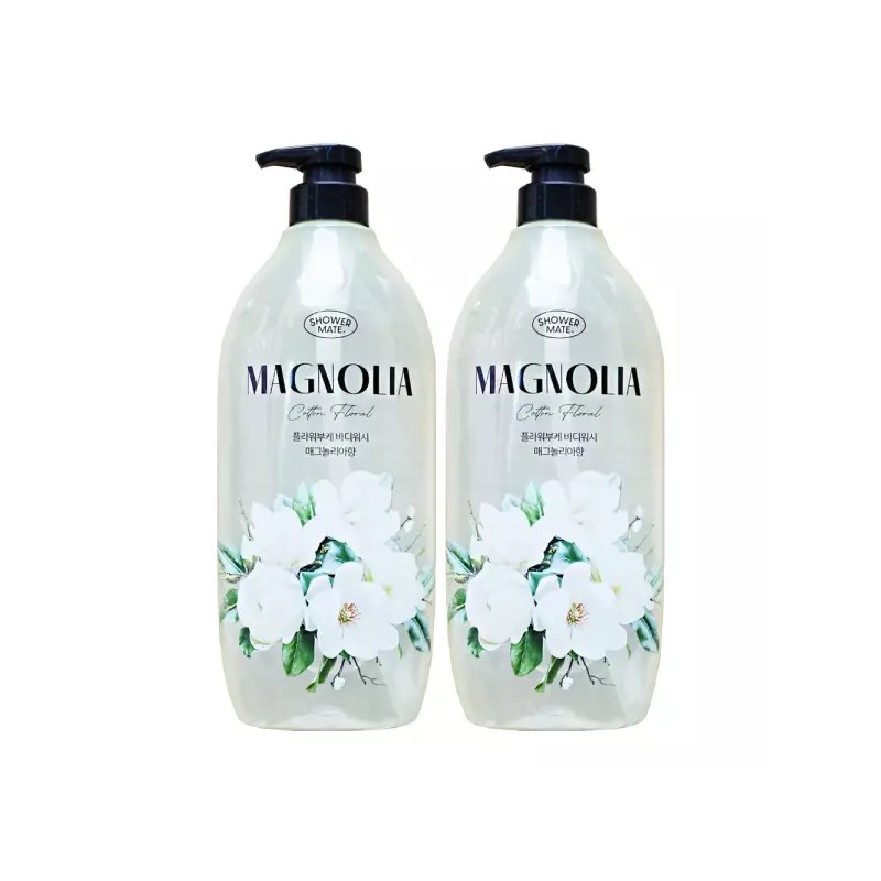 Aekyung 애경 샤워메이트 플라워부케 바디워시 매그놀리아향 900ml 2개 샤워 Aekyung