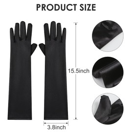 Long Finger Claw with Black Gloves for Women Scary Vampire Witch Cosplay Costume Accessories Set for Demon Crow