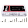 Hilitchi 510pcs M3 M4 M5 Stainless Steel Flat Head Hex