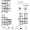 C&AHOME Wire Cube Storage, 12-Cube Organizer Metal, C Grids Storage