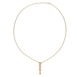 Stress and Anxiety Necklace, Mindful Breathing Necklace, Anxiety Stress Relief Meditation Jewelry for Men and Women, Stress Relief Necklace for Relaxation, Calming Down (Gold)