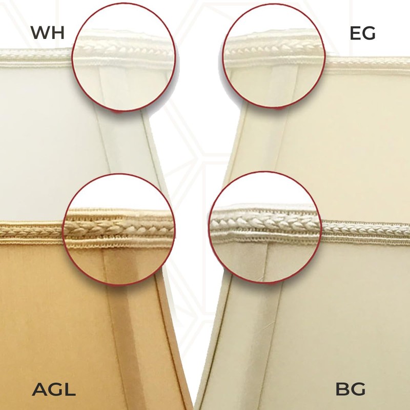 Royal Designs Rectangle Bell w Cut Corners Designer Lamp Shade,