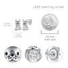 French Bulldog Earrings 925 Sterling Silver Cute Dog Stud Earrings