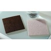 Felt Coasters, Set of 4, Square, Dark Brown